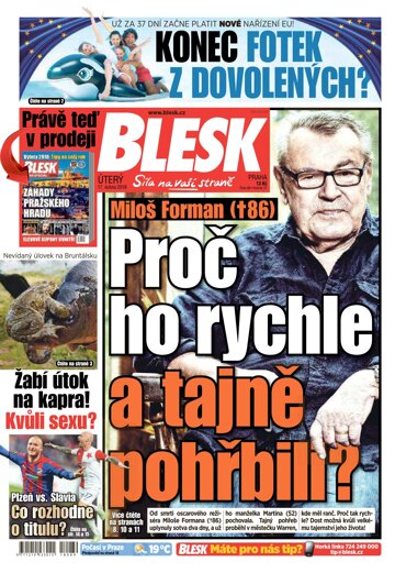 Obálka e-magazínu Blesk 17.4.2018