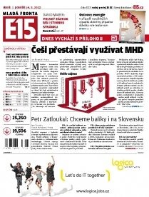 Obálka e-magazínu E15 14.5.2012