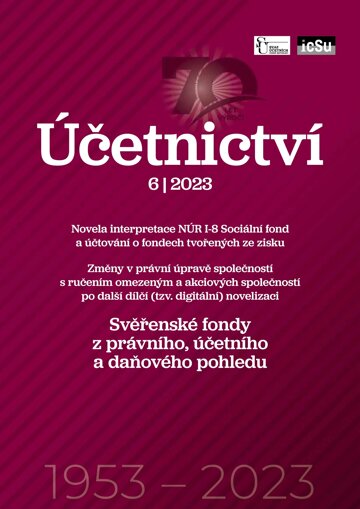 Obálka e-magazínu Účetnictví 6/2023