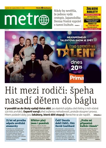 Obálka e-magazínu deník METRO 30.8.2024