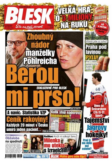 Obálka e-magazínu Blesk 12.5.2015