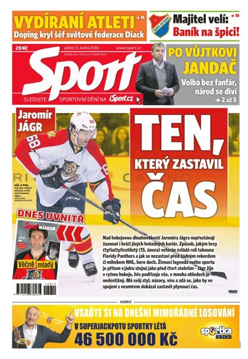 Obálka e-magazínu Sport 15.1.2016