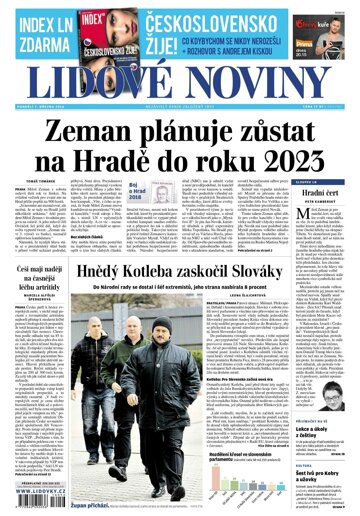 Obálka e-magazínu Lidové noviny 7.3.2016