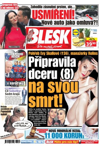 Obálka e-magazínu Blesk 6.10.2016