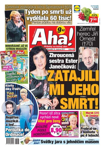 Obálka e-magazínu AHA! 10.4.2017