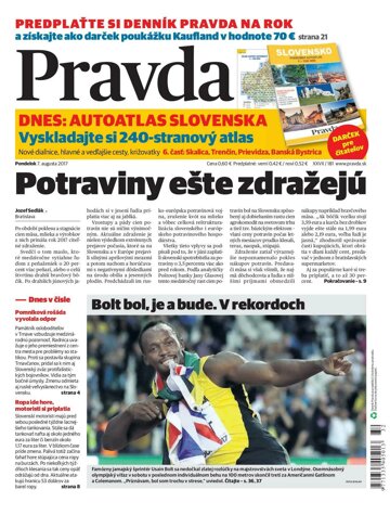 Obálka e-magazínu Pravda 7.8.2017