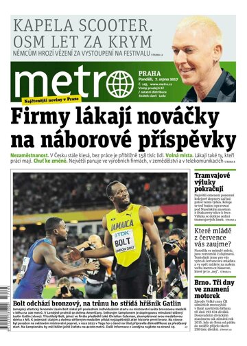 Obálka e-magazínu deník METRO 7.8.2017