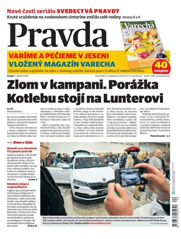 Obálka e-magazínu Pravda 6. 10. 2017