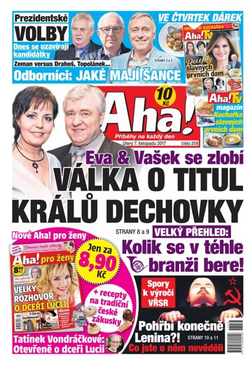 Obálka e-magazínu AHA! 7.11.2017