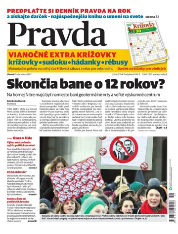 Obálka e-magazínu Pravda 19. 12. 2017