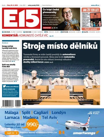 Obálka e-magazínu E15 15.5.2018