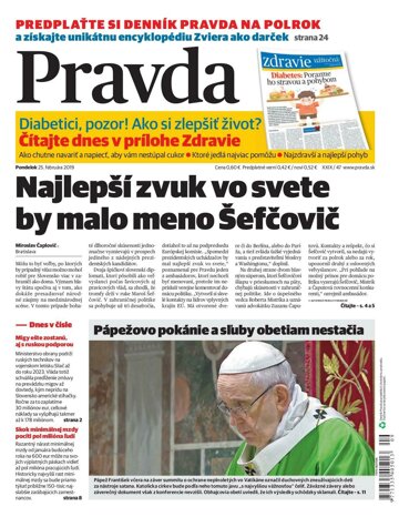 Obálka e-magazínu Pravda 25. 2. 2019