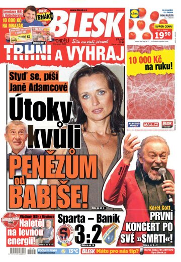 Obálka e-magazínu Blesk 25.2.2019