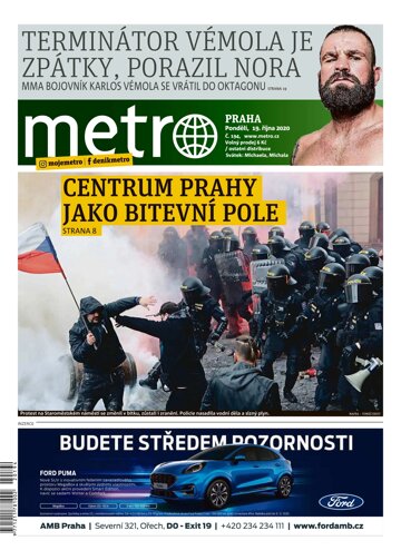 Obálka e-magazínu deník METRO 19.10.2020