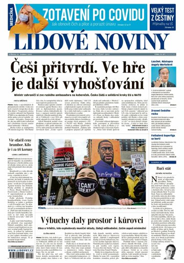 Obálka e-magazínu Lidové noviny 21.4.2021