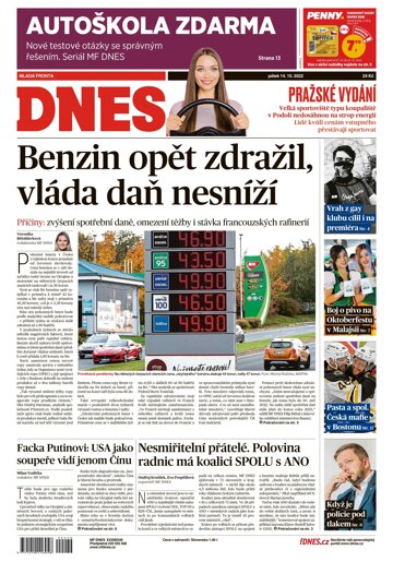 Obálka e-magazínu MF Dnes 14.10.2022