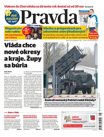 Obálka e-magazínu Pravda 20. 04. 2023