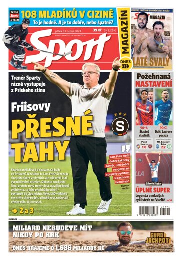 Obálka e-magazínu Sport 23.8.2024