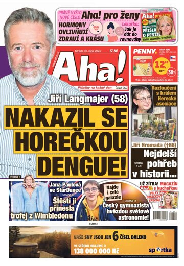 Obálka e-magazínu AHA! 30.10.2024