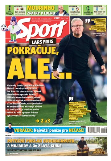 Obálka e-magazínu Sport 28.11.2024