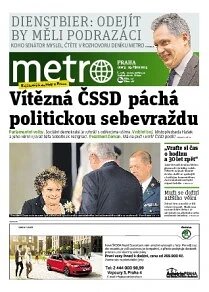 Obálka e-magazínu deník METRO 29.10.2013