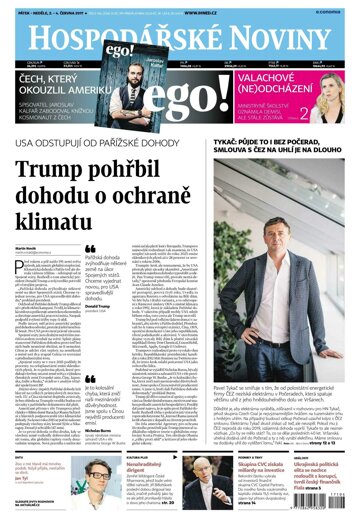 Obálka e-magazínu Hospodářské noviny 106 - 2.6.2017