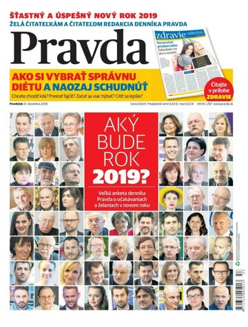 Obálka e-magazínu Pravda 31.12.2018