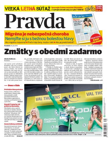 Obálka e-magazínu Pravda 29. 7. 2019