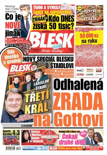 Obálka e-magazínu Blesk 15.2.2021