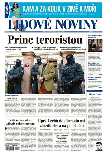 Obálka e-magazínu Lidové noviny 8.12.2022