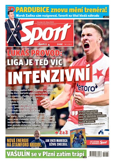 Obálka e-magazínu Sport 10.10.2024