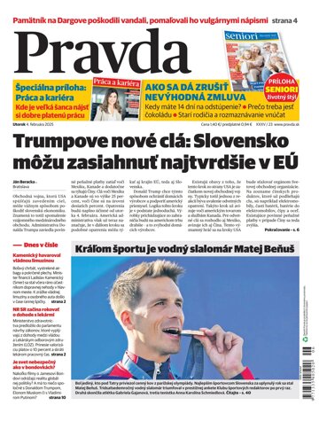 Obálka e-magazínu Pravda 4. 2. 2025