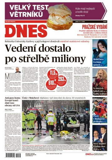 Obálka e-magazínu MF Dnes 14.2.2025