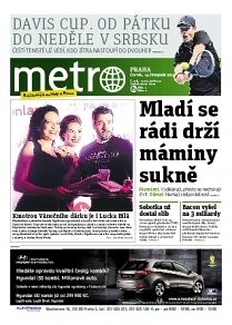 Obálka e-magazínu deník METRO 14.11.2013