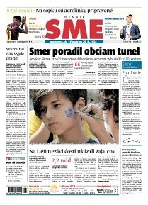 Obálka e-magazínu SME 25.8.2014