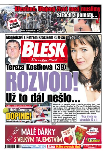 Obálka e-magazínu Blesk 8.3.2016