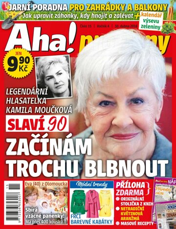 Obálka e-magazínu AHA! pro ženy 10.4.2018