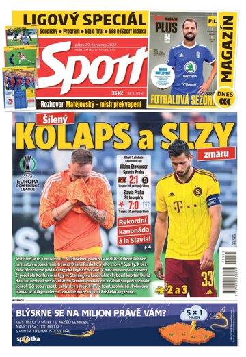 Obálka e-magazínu Sport 29.7.2022