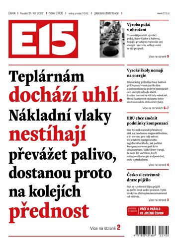 Obálka e-magazínu E15 31.10.2022