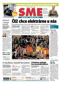 Obálka e-magazínu SME 26.8.2014