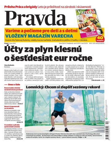 Obálka e-magazínu Pravda 3. 6. 2016