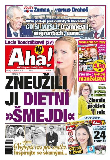 Obálka e-magazínu AHA! 16.1.2018