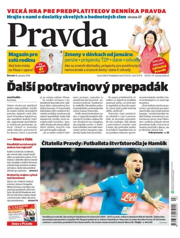 Obálka e-magazínu Pravda 18.1.2018