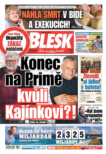 Obálka e-magazínu Blesk 6.6.2018