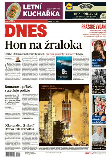 Obálka e-magazínu MF Dnes 13.8.2018