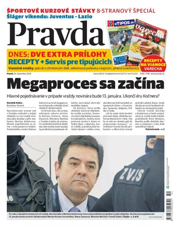 Obálka e-magazínu Pravda 20. 12. 2019