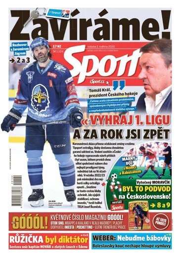 Obálka e-magazínu Sport 2.5.2020