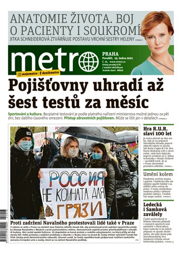 Obálka e-magazínu deník METRO 25.1.2021