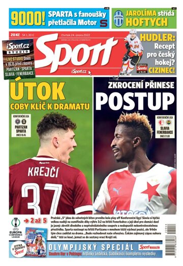 Obálka e-magazínu Sport 24.2.2022