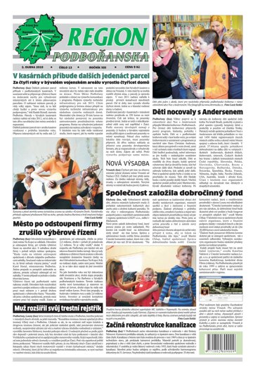 Obálka e-magazínu Region Podbořanska 13/2015